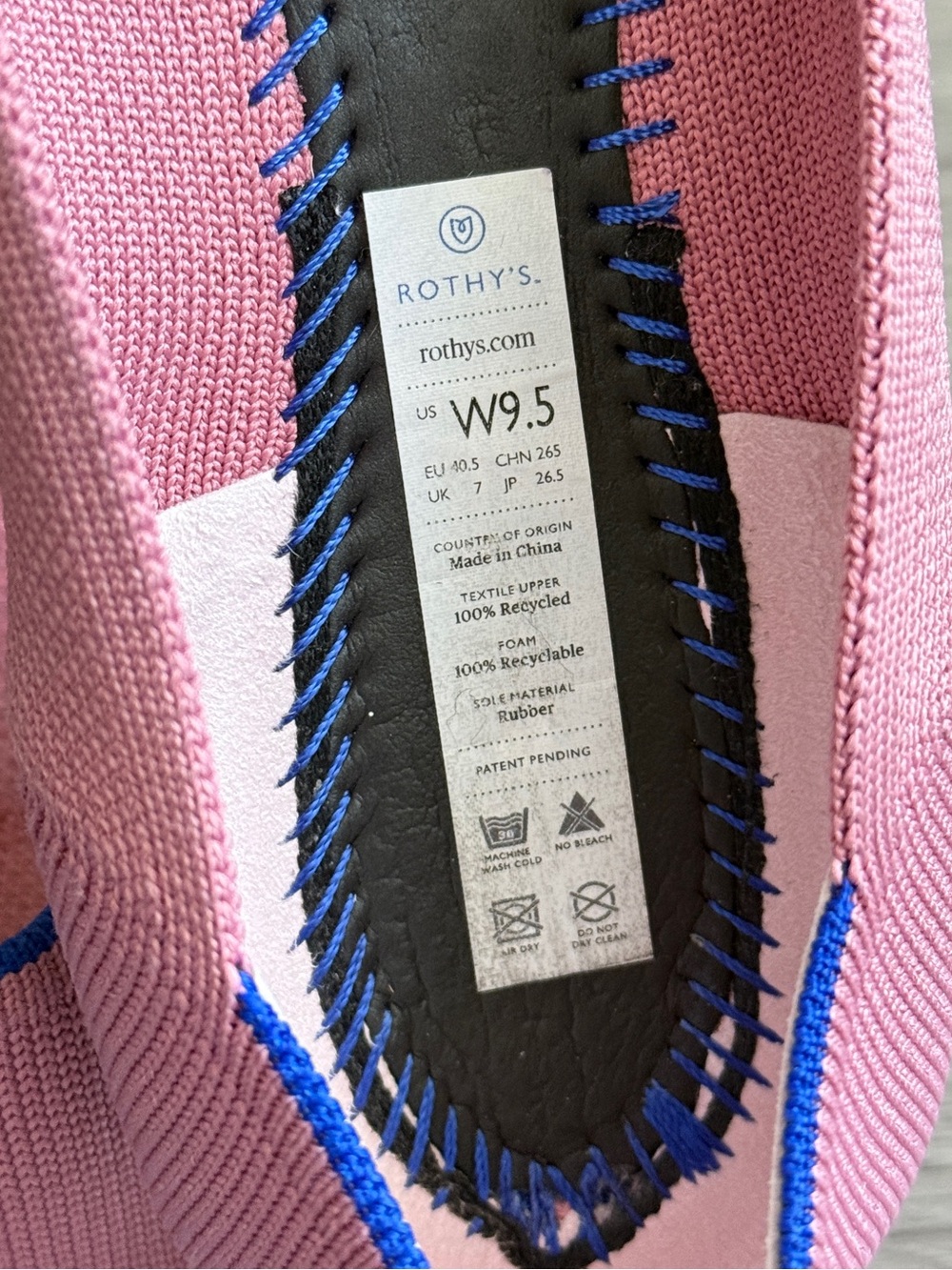 Rothy’s The Point Flat | Rosebud Pink | Women’s 9.5 - Picture 2 of 6